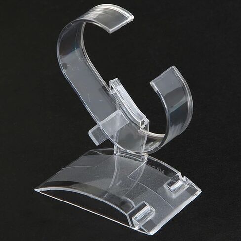 10 Pack Watch Display Stand, Clear Acrylic Watch Display Stand Holder, Watch Display Rack Holder Stand for Men Home or Store Use (A 10 Pack) in Saudi Arabia