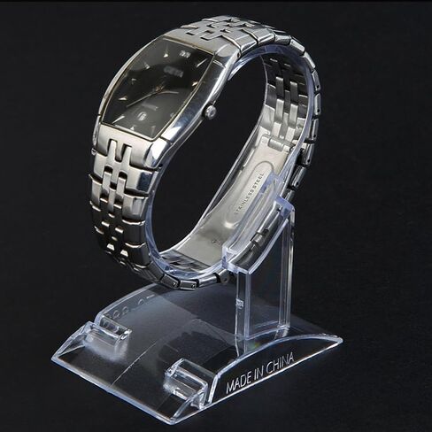 10 Pack Watch Display Stand, Clear Acrylic Watch Display Stand Holder, Watch Display Rack Holder Stand for Men Home or Store Use (A 10 Pack) in Saudi Arabia