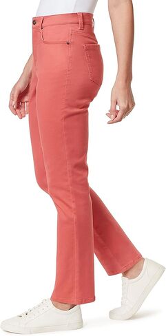 Gloria Vanderbilt Women's Amanda Classic High Rise Tapered Jean, Persimmon, 16 Petite in Kuwait