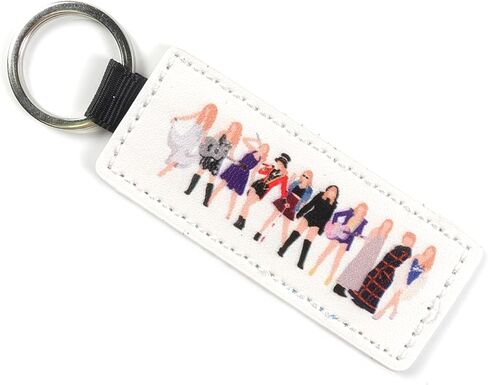 Taylor Inspired Keychain - Keychain for Teen Girls - Cute Keychain for Fans - Girls' Key Chain for Backpacks - Trendy Key Chain (White) in Kuwait