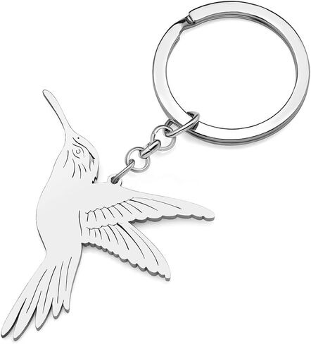 RAIDIN Stainless Steel Gold Cute Hummingbird Pigeon Birds Keychain Keyring for Women Girls Gift Car Purse Keys Accessories in Saudi Arabia