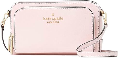 حقيبة يد ستاتشي طويلة تمر بالجسم من جلد سافيانو بسحاب مزدوج من كيت سبيد, ماسون بريك, S in Kuwait