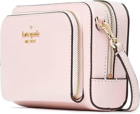 حقيبة يد ستاتشي طويلة تمر بالجسم من جلد سافيانو بسحاب مزدوج من كيت سبيد, ماسون بريك, S in Kuwait