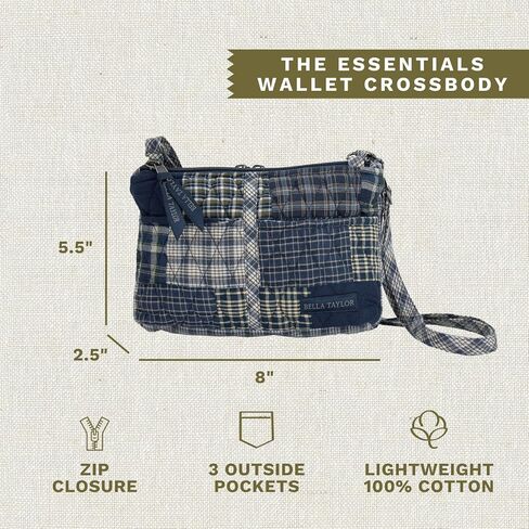 Bella Taylor Essentials Crossbody Purse with Built In Wallet in Saudi Arabia