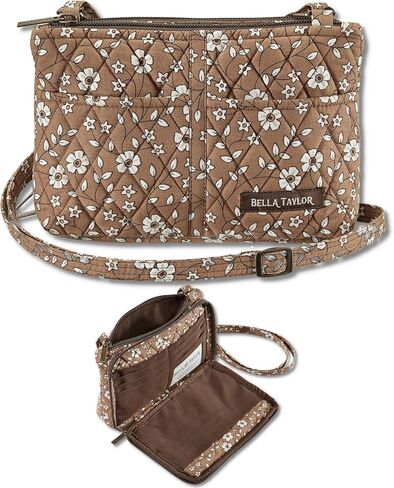 Bella Taylor Essentials Crossbody Purse with Built In Wallet in Saudi Arabia