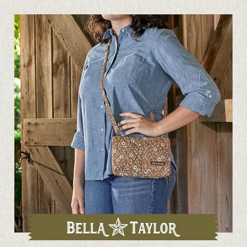 Bella Taylor Essentials Crossbody Purse with Built In Wallet in Saudi Arabia