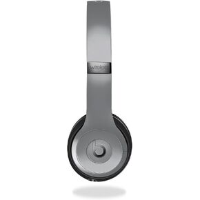 Skin Compatible with Beats Solo 4 - Solid Gray - Premium 3M Vinyl Protective Wrap Decal Cover - Easy to Apply | Crafted in The USA by MightySkins