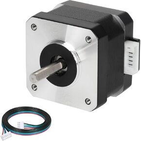 5pcs Nema 17 Stepper Motor 48MM Bipolar 2 A 48Ncm (67.97oz.in) 42 Motor 2 Phase Stepper Motor 1.8 Degree 4-Lead with 1m Cable and Connector for DIY CNC 3D Printer, 1.65x1.65x1.89inch in Kuwait