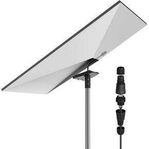 Starlink Gen 3 Pipe Adapter, Pole Mount Adapter Mounting Kit, Compatible with STARLINK Standard Dish, V3 Kickstand Dishy Suitable for Starlink 3 Outdoor 59IN Connection Cable IP68 Waterproof Plugs