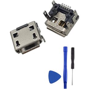 USB Charging Port Replacement for Flip 3 Bluetooth Speaker Micro USB Charging Jack with Repair Kit(2-Pack)