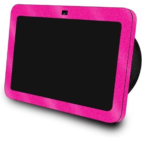 Glossy Glitter Skin Compatible with Amazon Echo Show 8 (3rd Gen, 2023) - Solid Hot Pink - Premium 3M Vinyl Protective Wrap Decal Cover - Easy to Apply | Crafted in The USA by MightySkins