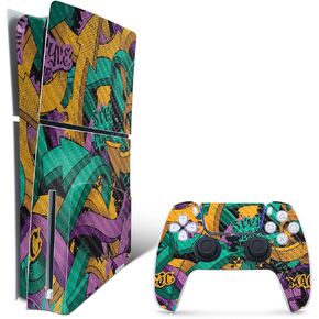 MightySkins Skin for PS5 Playstation 5 Slim Disc Edition Bundle - Tertiary Arrows Protective, Durable, and Unique Vinyl Decal wrap Cover Easy to Apply Made in The USA