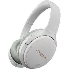 Creative Zen Hybrid (White) Wireless Over-Ear Headphones with Hybrid Active Noise Cancellation, Ambient Mode, Up to 27 Hours (ANC On), Bluetooth 5.0, AAC, Built-in Mic, Foldable (Renewed)