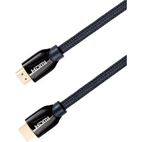 JAVEX [2 Pack] Pure Copper HDMI Cable, Metal Connector, Nylon Braided Protection, 4K@60Hz 18Gpbs, 1.8M(6FT)+ 3M(10FT)