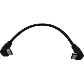zdyCGTime 1 Feet HDMI Up to Up Angle 90 Degree Vertical Right Cable -Supports 4K@60Hz, High Speed, HDMI 2.0 Ready - UHD, Ethernet & Audio Return - Video 4K 2160p, HD 1080p, 3D.(Male-Male)(Up)