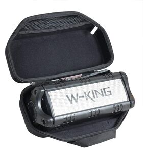 Hermitshell Hard Travel Case for W-King 50W Wireless Bluetooth Speakers (Black)