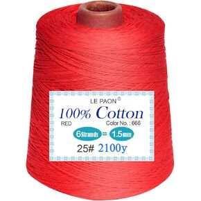 LE PAON LE PAON 500 gram Cone Embroidery Floss - Cross Stitch Threads - Friendship Bracelets Floss - Crafts Floss，Green 699