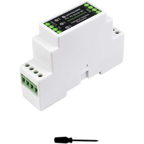 Galvanic Isolation Rail Mounted TTL to RS232 Converter Bi-Directional Conversion RS232 to TTL Serial Port Adapter, Full-Duplex Communication, Lightningproof and Surge Protection