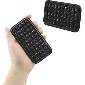 3.0 Bluetooth Keyboard,Rechargeable iPad Wireless Mini Silent Keyboard,Handle Pocket Travel Size Cordless Keyboard with 49 Keys for Smartphone,Notebook,Laptop,iPad,Mac