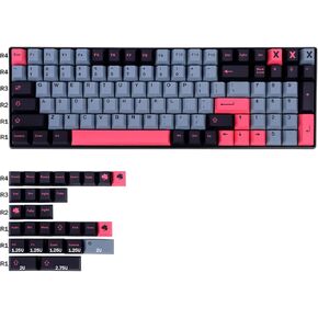 8008 Keycaps 129 Keys Cherry Profile PBT Keycaps Dye Sub Custom Set for Mechanical Keyboard Cherry Mx Switches