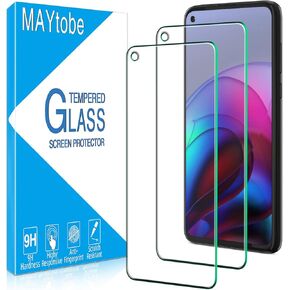 MAYtobe [2 Pack] Designed for Moto G Power 2021 Screen Protector Tempered Glass, Anti-Scratch, Bubble Free, Easy to Install
