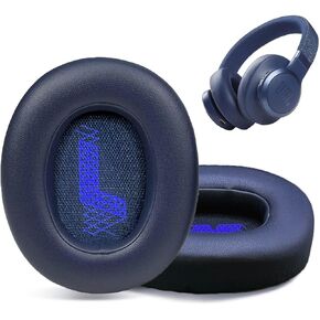 Replacement Ear Pads for JBL E65 (E65BT E65BTNC)/Live 650 (650NC 650BTNC)/Live 660 (660NC 660BTNC)/Duet NC Over-Ear Headphones, Headset Ear Cushions, Headset Earpads, Ear Cups Cover-Black