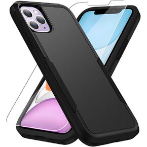 for iPhone 11 Pro Max Cases, iPhone 11 Pro Max Case with Screen Protector,[Military Grade Drop Tested] Heavy-Duty Tough Rugged Shockproof Protective Case for iPhone 11 Pro Max 6.5 inch, Black