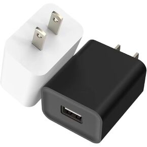 USB Wall Charger 2-Pack, 5V 2A Power Adapter, Fast Charging Block, USB Plug Charger Block Compatible with Baby Bottle Warmer, Samsung,Tablet,Phone, Pad, Kindle and More
