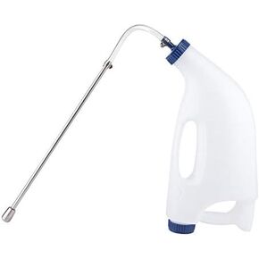 Yosoo Calf Bottle Feeding, Stainless Steel Farm Animals Calf Cow Feeding Tube Milk Bottle Feeder Calf Drinking Bottle Water Medicine Milk Bottle Accessory(4L)