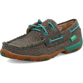 Twisted X Women's Boat Shoe Driving Moc, Dust, 7.5(M)