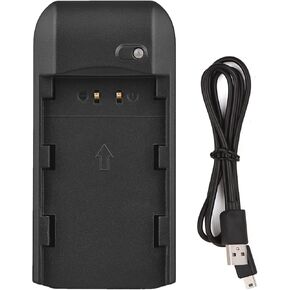NP-FV5 PLUS Mini Portable Charger with Indicator Light USB Charging Cable, Green,Green