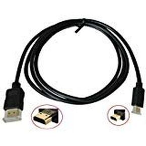 Golden Plated High Speed Micro HDMI Type D to HDMI Type A Male to Male Connector Cable/HD Video Cable for Nikon CoolPix AW120 L830 S6800 S9500 S9700