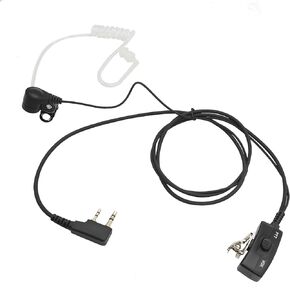 Walkie Talkie Headset with Mic Vox Acoustic Tube Air Ear Piece Earpiece FBI Surveillance Ptt Earphone for Baofeng Kenwood Retevis Samcom 2 Pin K Head Intercom Radios