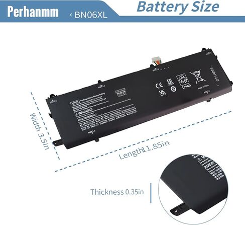 BN06XL L68299-005 Laptop Battery for HP Spectre X360 Convertible 15-EB 15T-EB 15-EB0XXX 15-EB1XXX 15-EB0053DX 15-EB0043DX 15-EB1043DX 15-EB0065NR 15T-EB000 15T-EB100 BN06072XL L68235-1C1 72.9Wh in Kuwait