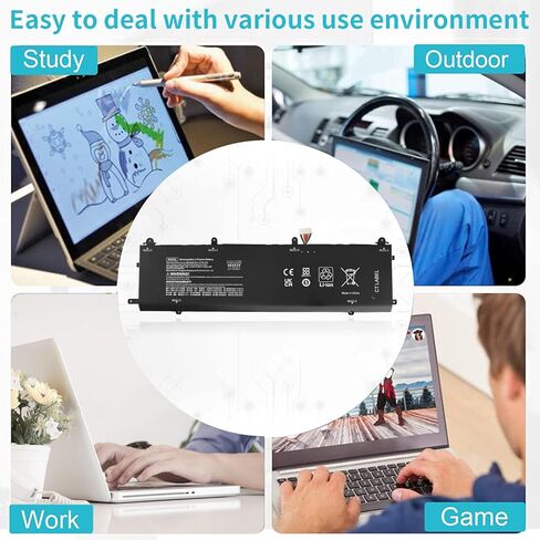 BN06XL L68299-005 Laptop Battery for HP Spectre X360 Convertible 15-EB 15T-EB 15-EB0XXX 15-EB1XXX 15-EB0053DX 15-EB0043DX 15-EB1043DX 15-EB0065NR 15T-EB000 15T-EB100 BN06072XL L68235-1C1 72.9Wh in Kuwait