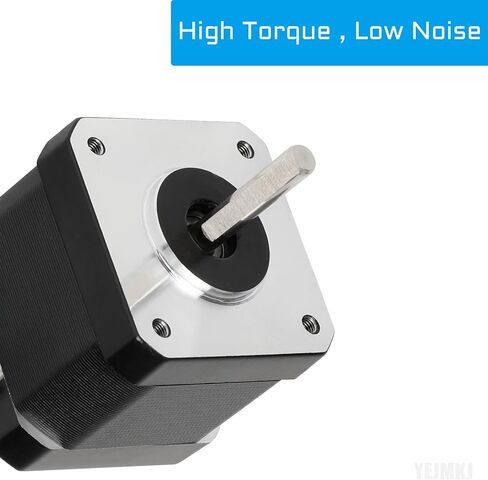 5pcs Nema 17 Stepper Motor 48MM Bipolar 2 A 48Ncm (67.97oz.in) 42 Motor 2 Phase Stepper Motor 1.8 Degree 4-Lead with 1m Cable and Connector for DIY CNC 3D Printer, 1.65x1.65x1.89inch in Saudi Arabia