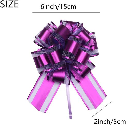 6 أجهزة كمبيوتر شخصى 6 بوصة سحب القوس هدية عيد الميلاد التفاف سحب القوس للهدايا التفاف حفلة عيد ميلاد عطلة هدية صناديق القوس سلة التعبئة والتغليف الأقواس لعيد الحب ويعرض زخارف زهرة in Kuwait