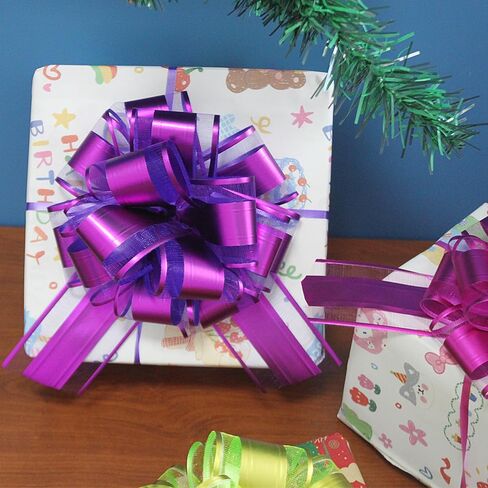 6 أجهزة كمبيوتر شخصى 6 بوصة سحب القوس هدية عيد الميلاد التفاف سحب القوس للهدايا التفاف حفلة عيد ميلاد عطلة هدية صناديق القوس سلة التعبئة والتغليف الأقواس لعيد الحب ويعرض زخارف زهرة in Kuwait