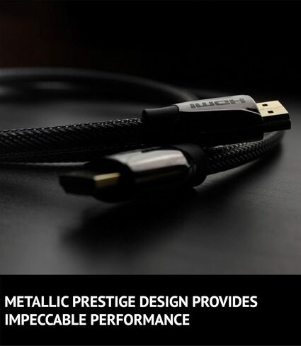 JAVEX [2 Pack] Pure Copper HDMI Cable, Metal Connector, Nylon Braided Protection, 4K@60Hz 18Gpbs, 1.8M(6FT)+ 3M(10FT) in Kuwait