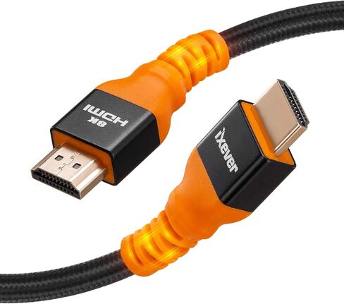 8K HDMI Cable [16FT], HDMI 2.1 Cord 48Gbps Compatible with Apple TV, Roku,Samsung QLED, Monitor, Projector in Saudi Arabia