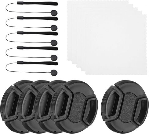 مجموعة غطاء عدسة PATIKIL مقاس 52 مم، غطاء عدسة الكاميرا مكون من 5 قطع على الجانبين للعدسة الأمامية مناسبة لعدسات DSLR العالمية مقاس 52 مم لنيكون وفوجي فيلم وبنتاكس ولايكا in Saudi Arabia