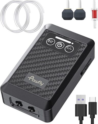 Pawfly Ultra Quiet Live Bait Aerator USB Rechargeable Battery Air Pump for 5-20 Gallon Bait Bucket 25 GPH Portable Battery Powered Oxygen Pump for Outdoor Fishing Power Outage and Fish Transportation in Saudi Arabia