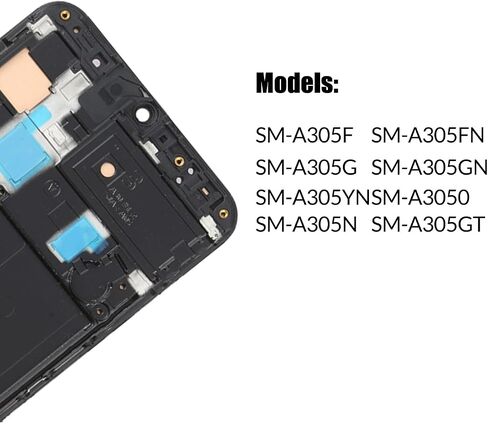 بديل لشاشة LCD Samsung Galaxy A30 مع إطار INCELL لهاتف Samsung A305 A305F A305G A305YN A305N A305GT مجموعة محول رقمي لشاشة تعمل باللمس شاشة LCD مع طقم إصلاح (بدون وظيفة بصمة الإصبع) in Saudi Arabia