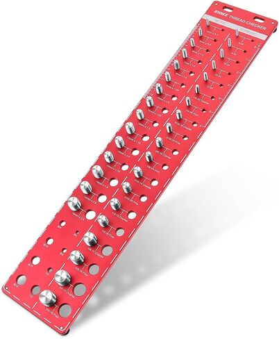 Nut and Bolt Thread Checker 44 PCS Nut and Bolt Size Gauge 23 Inch & 21 Metric Individually Assembled Thread Gauge Portable Bolt and Nut Identifier Gauge Box in Saudi Arabia