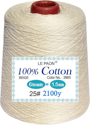 خيط تطريز مخروطي من LE PAON LE PAON 500 جرام - خيوط غرز متقاطعة - خيط تنظيف أساور الصداقة - خيط تنظيف الحرف اليدوية، أخضر 699 in Saudi Arabia