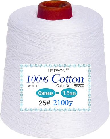 خيط تطريز مخروطي من LE PAON LE PAON 500 جرام - خيوط غرز متقاطعة - خيط تنظيف أساور الصداقة - خيط تنظيف الحرف اليدوية، أخضر 699 in Saudi Arabia