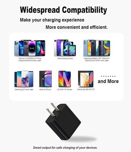 شاحن حائط USB 5 فولت 2 أمبير محول طاقة شاحن محمول عالمي USB قابس شاحن الهاتف الخليوي متوافق مع iPhone، iPad، Samsung، iPod، Nokia، LG، HTC، Moto Travel Office الاستخدام المنزلي in Kuwait