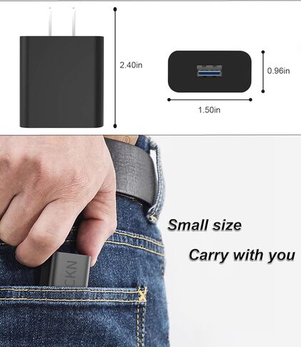 شاحن حائط USB 5 فولت 2 أمبير محول طاقة شاحن محمول عالمي USB قابس شاحن الهاتف الخليوي متوافق مع iPhone، iPad، Samsung، iPod، Nokia، LG، HTC، Moto Travel Office الاستخدام المنزلي in Kuwait