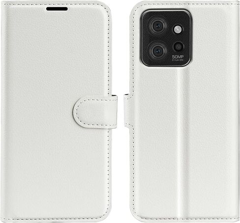 حافظة قلابة لهاتف Motorola ThinkPhone Wallet من جلد البولي يوريثان حافظة حماية مغناطيسية للهاتف المحمول لهاتف Moto Think Phone 5G Folio Book Cover مع حامل (أرجواني) in Kuwait