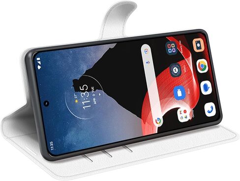 حافظة قلابة لهاتف Motorola ThinkPhone Wallet من جلد البولي يوريثان حافظة حماية مغناطيسية للهاتف المحمول لهاتف Moto Think Phone 5G Folio Book Cover مع حامل (أرجواني) in Kuwait